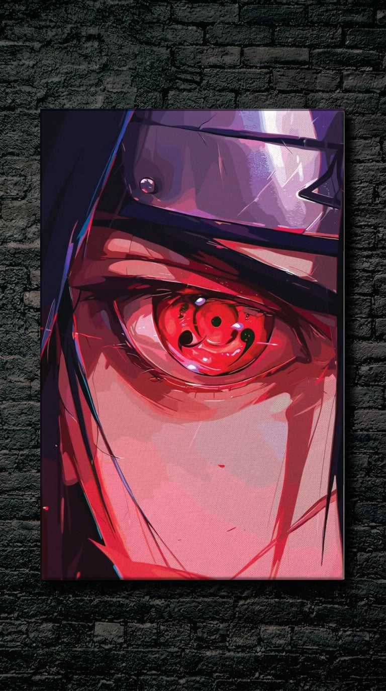 Anime Art acrylic wall art on a dark brick wall