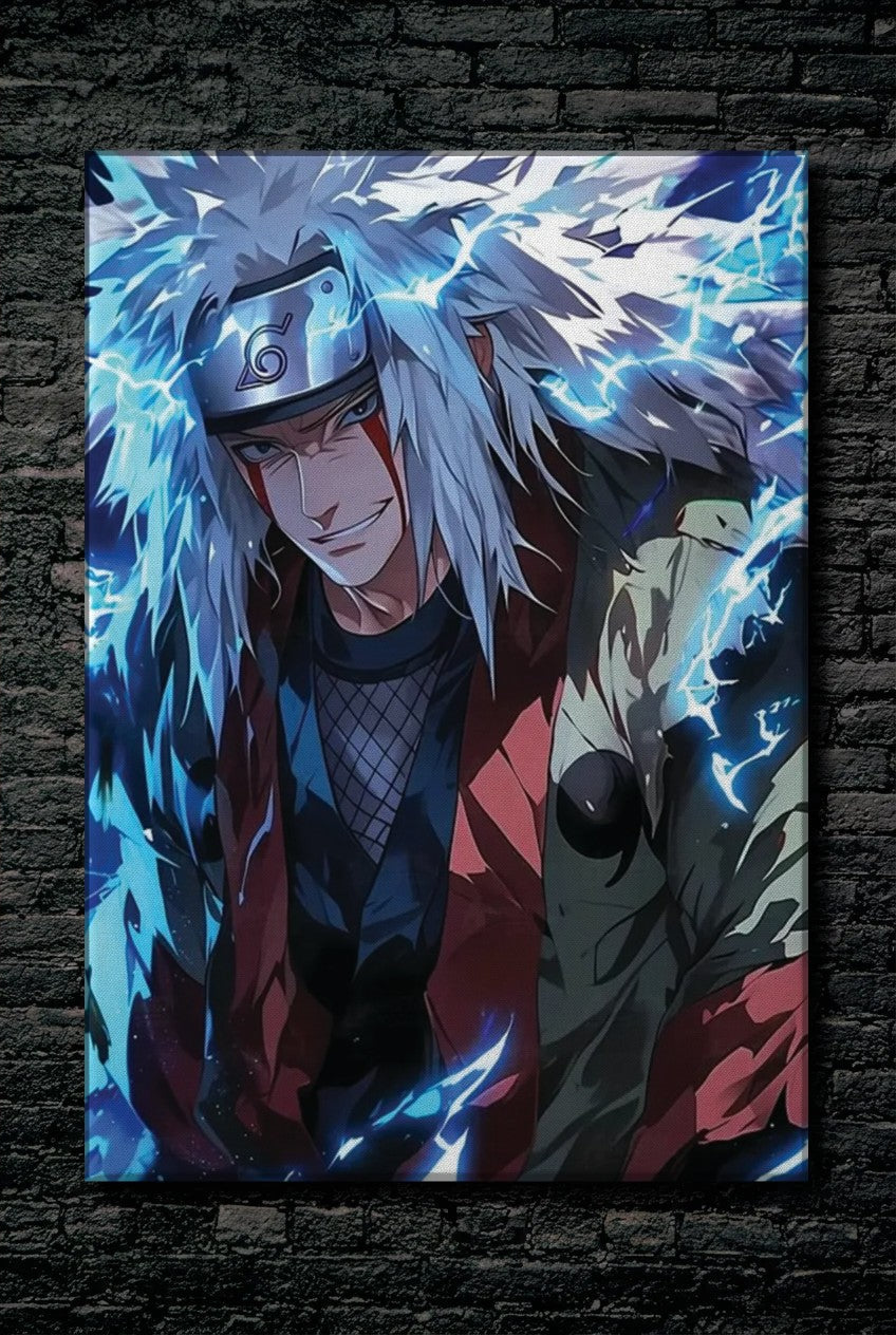 Anime Art acrylic wall art on a dark brick wall