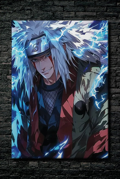 Anime Art acrylic wall art on a dark brick wall