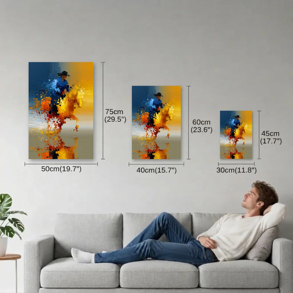 Abstract Art size guide 30x45, 40x60, 50x75 cm