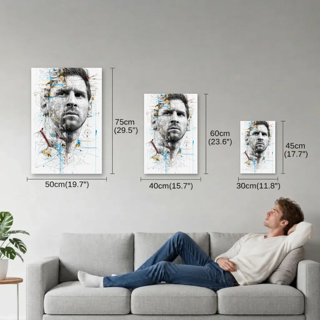 Cinematic Art size guide 30x45, 40x60, 50x75 cm