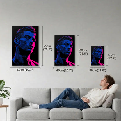 Cinematic Art size guide 30x45, 40x60, 50x75 cm