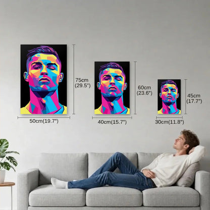 Cinematic Art size guide 30x45, 40x60, 50x75 cm