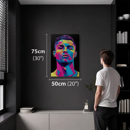 Cinematic Art 50x75 cm acrylic wall art in a dark modern room