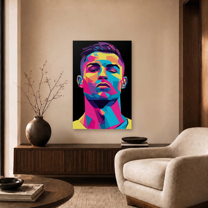 Cinematic Art acrylic wall art in a beige living room