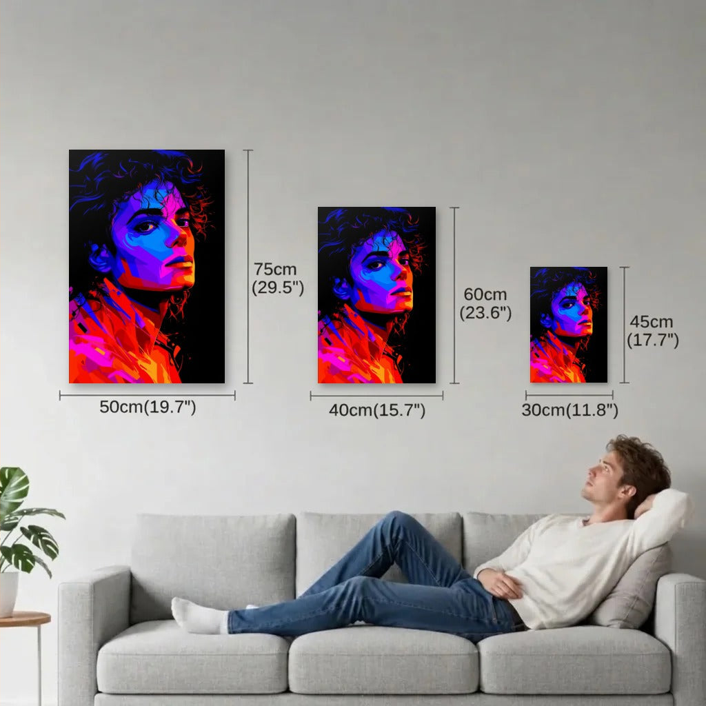 Cinematic Art size guide 30x45, 40x60, 50x75 cm