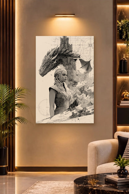 Cinematic Art acrylic wall art on a warm-lit luxury wall