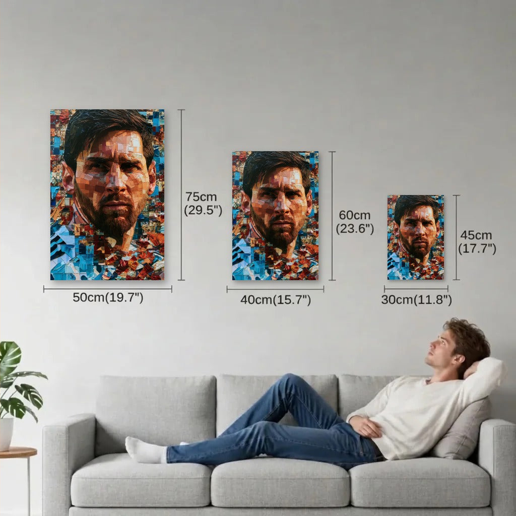 Cinematic Art size guide 30x45, 40x60, 50x75 cm