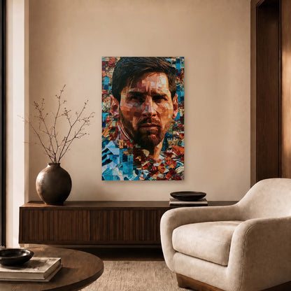 Cinematic Art acrylic wall art in a beige living room
