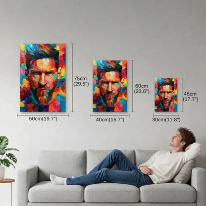 Cinematic Art size guide 30x45, 40x60, 50x75 cm