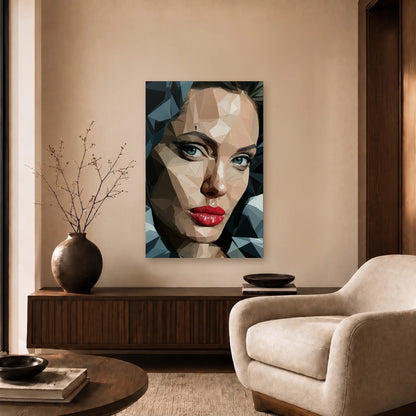 Cinematic Art acrylic wall art in a beige living room