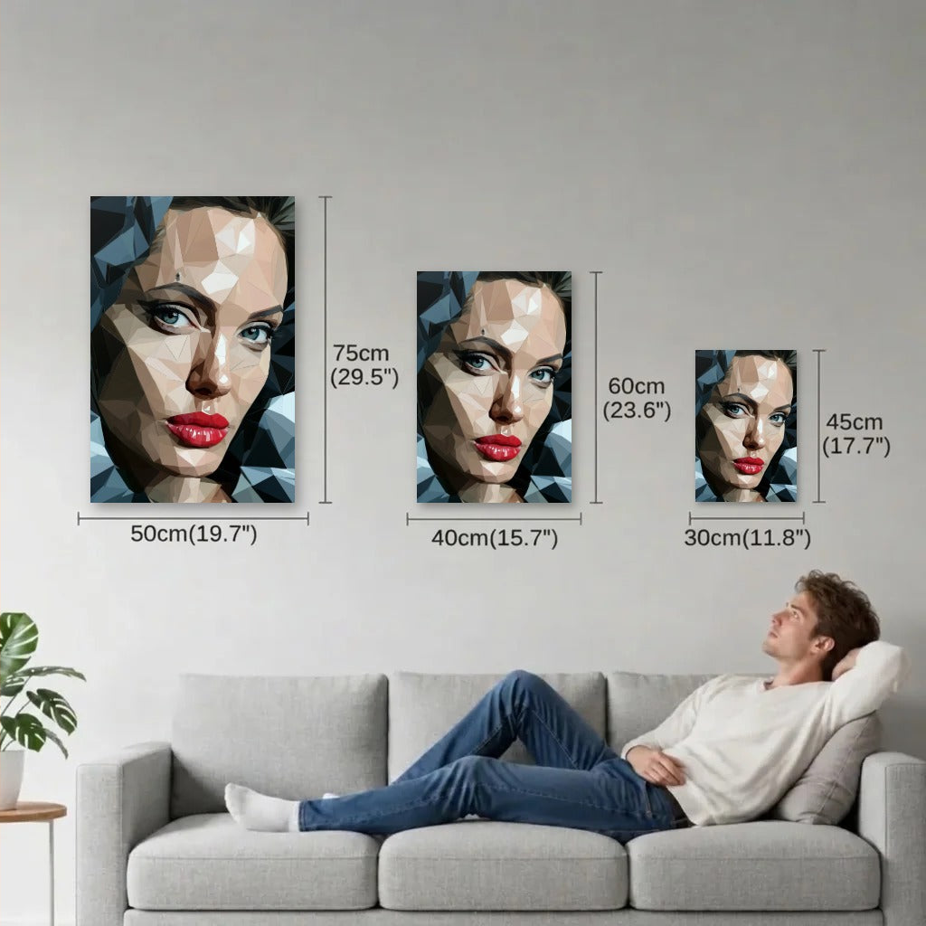 Cinematic Art size guide 30x45, 40x60, 50x75 cm