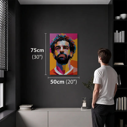 Cinematic Art 50x75 cm acrylic wall art in a dark modern room