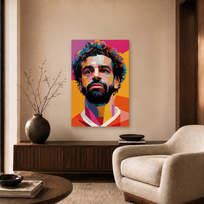 Cinematic Art acrylic wall art in a beige living room