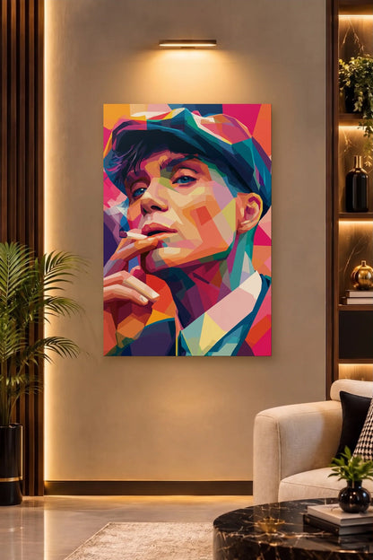 Cinematic Art acrylic wall art on a warm-lit luxury wall