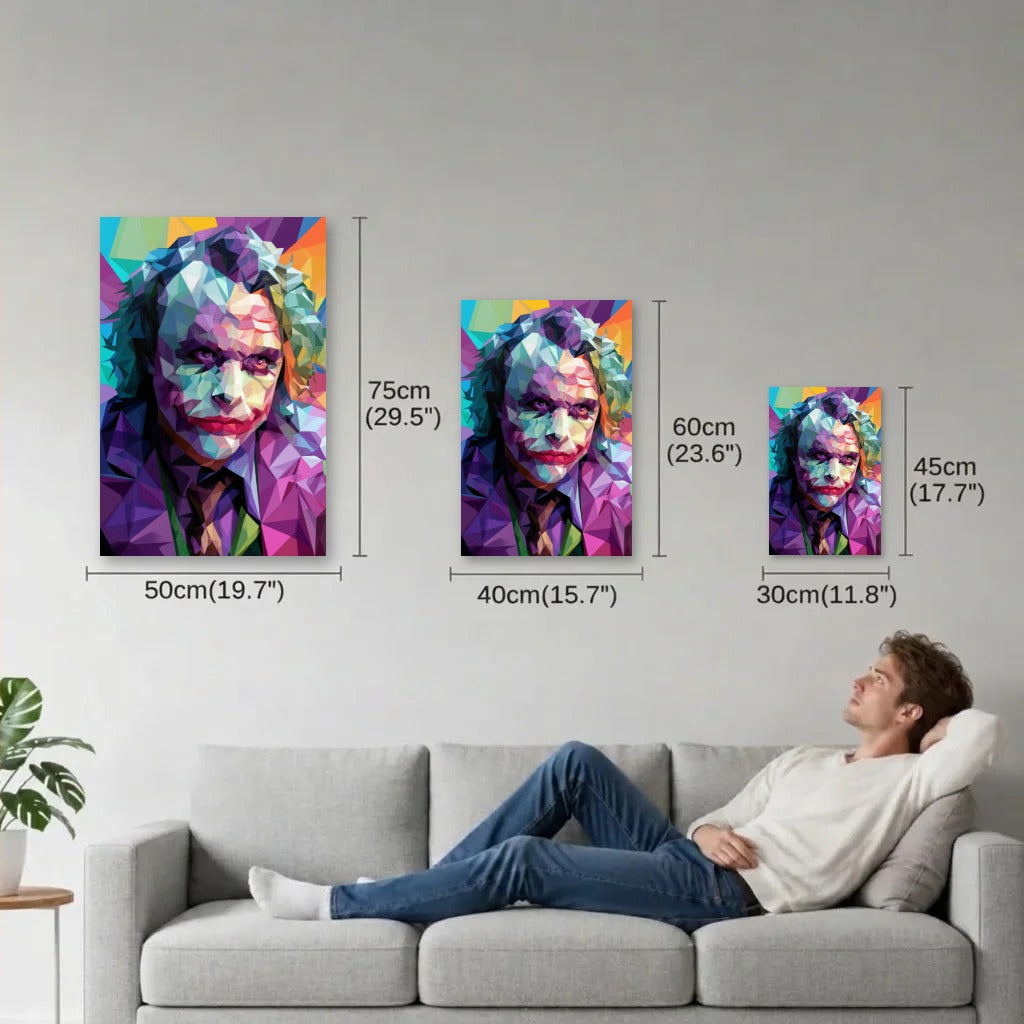Cinematic Art size guide 30x45, 40x60, 50x75 cm