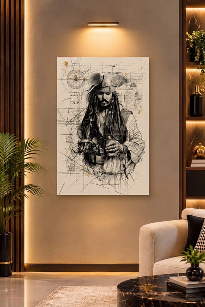 Cinematic Art acrylic wall art on a warm-lit luxury wall