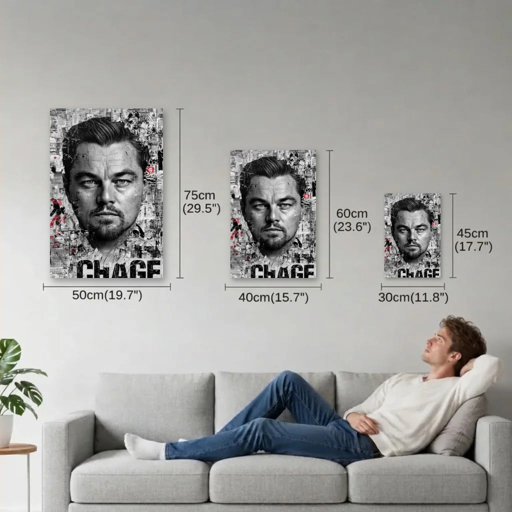 Cinematic Art size guide 30x45, 40x60, 50x75 cm
