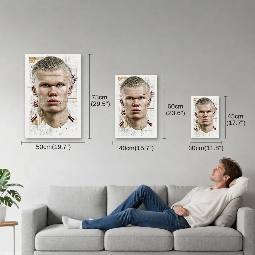 Cinematic Art size guide 30x45, 40x60, 50x75 cm