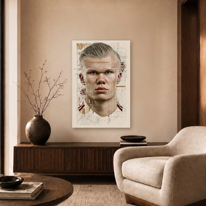 Cinematic Art acrylic wall art in a beige living room