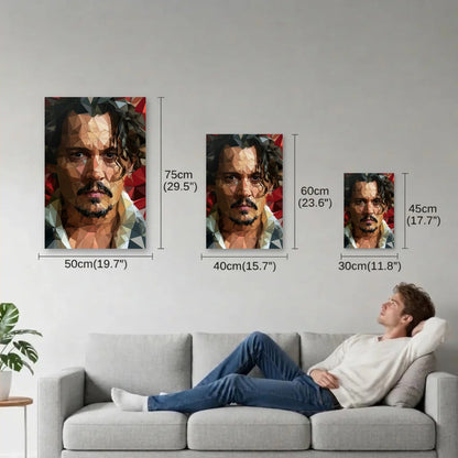 Cinematic Art size guide 30x45, 40x60, 50x75 cm