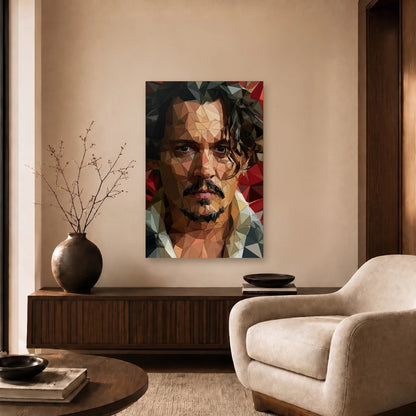 Cinematic Art acrylic wall art in a beige living room