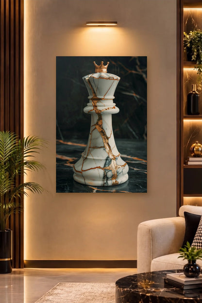 Luxury Art acrylic wall art on a warm-lit luxury wall
