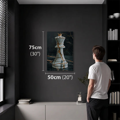 Luxury Art 50x75 cm acrylic wall art in a dark modern room