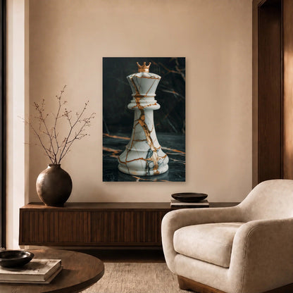 Luxury Art acrylic wall art in a beige living room
