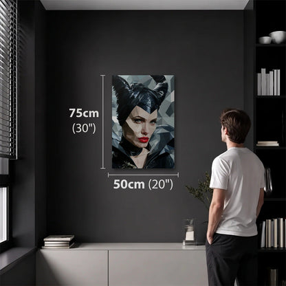 Cinematic Art 50x75 cm acrylic wall art in a dark modern room