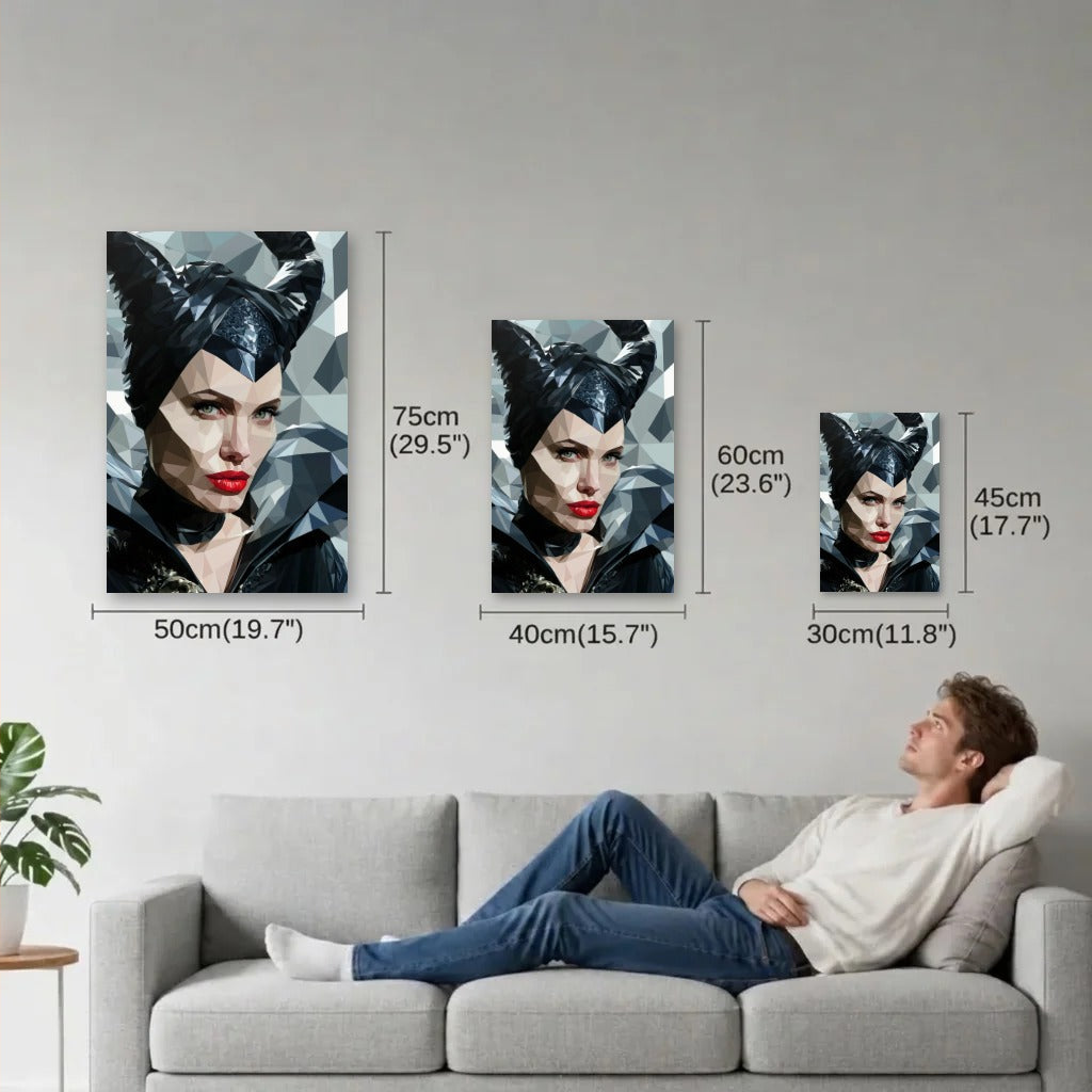 Cinematic Art size guide 30x45, 40x60, 50x75 cm