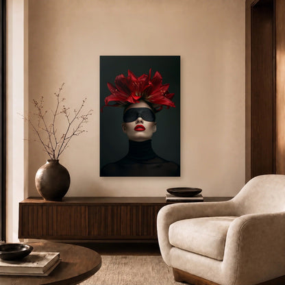 Expression Art acrylic wall art in a beige living room