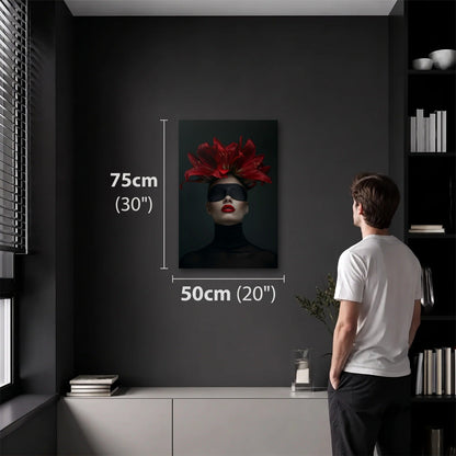Expression Art 50x75 cm acrylic wall art in a dark modern room