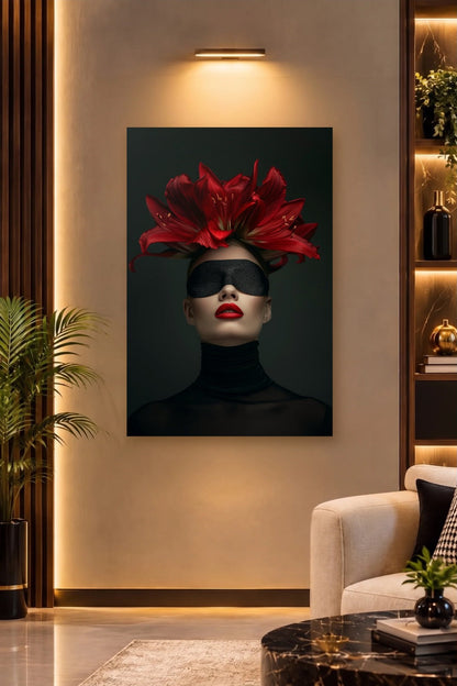 Expression Art acrylic wall art on a warm-lit luxury wall