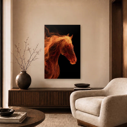 Wild Art acrylic wall art in a beige living room