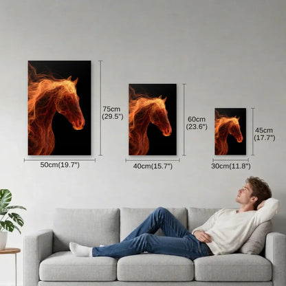Wild Art size guide 30x45, 40x60, 50x75 cm