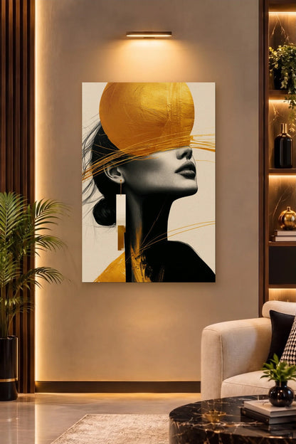 Expressions Art acrylic wall art on a warm-lit luxury wall