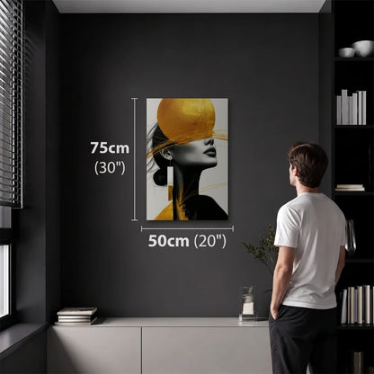 Expressions Art 50x75 cm acrylic wall art in a dark modern room