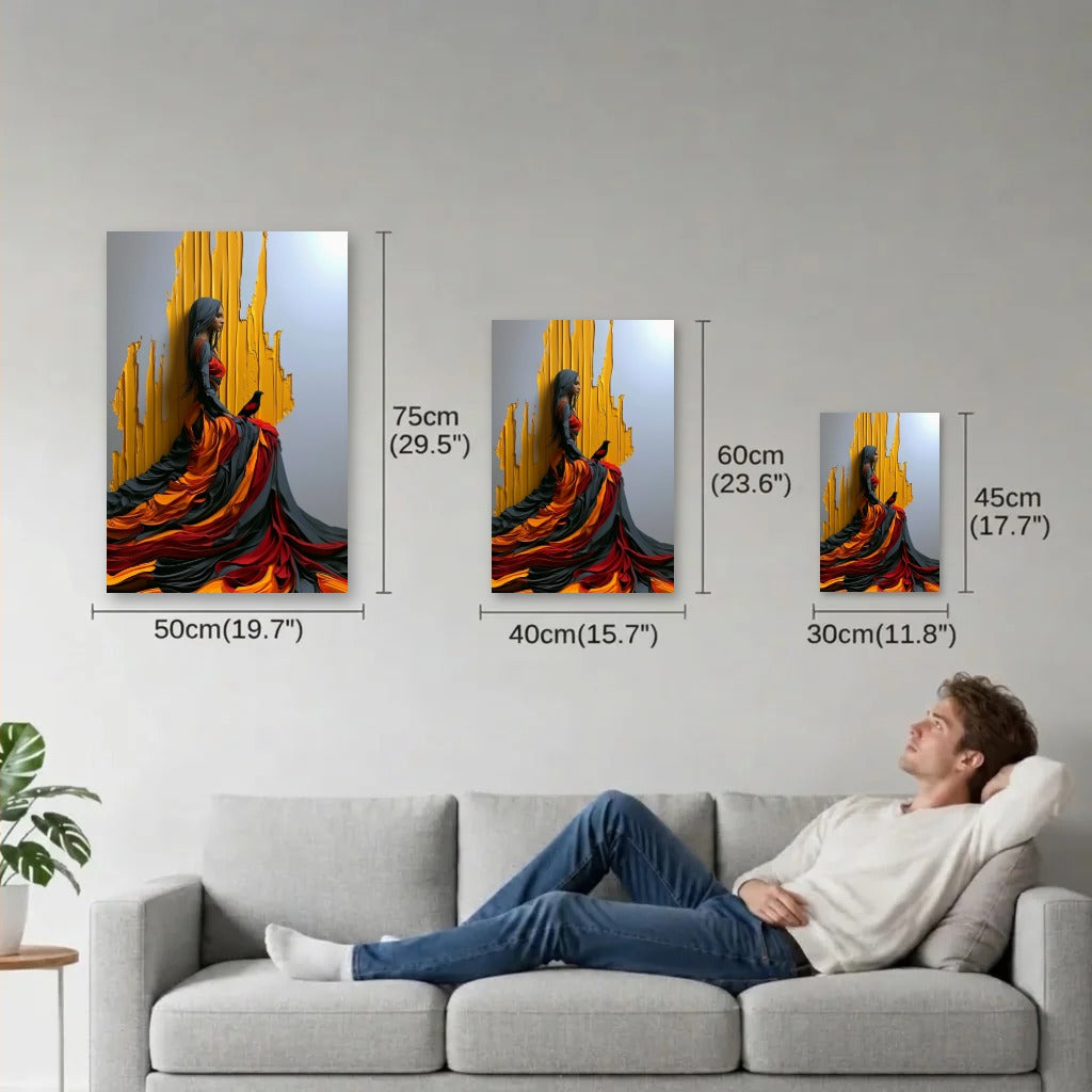 Luxury Art size guide 30x45, 40x60, 50x75 cm