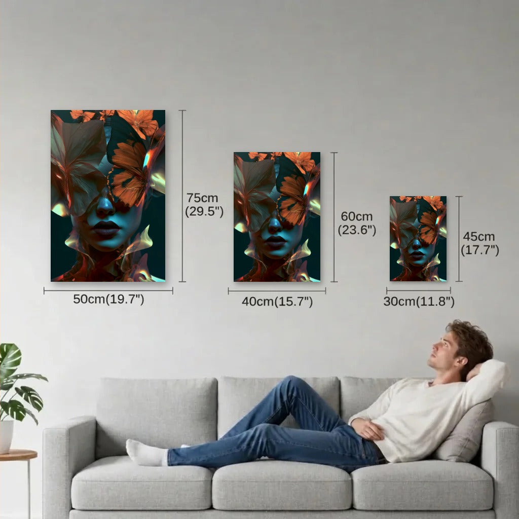 Expressions Art size guide 30x45, 40x60, 50x75 cm