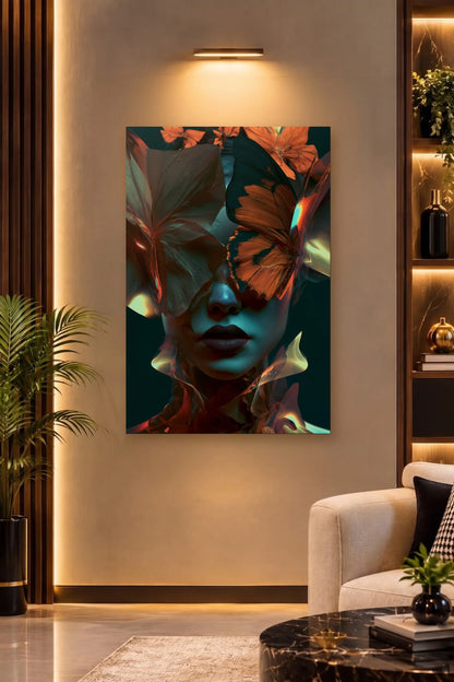 Expressions Art acrylic wall art on a warm-lit luxury wall