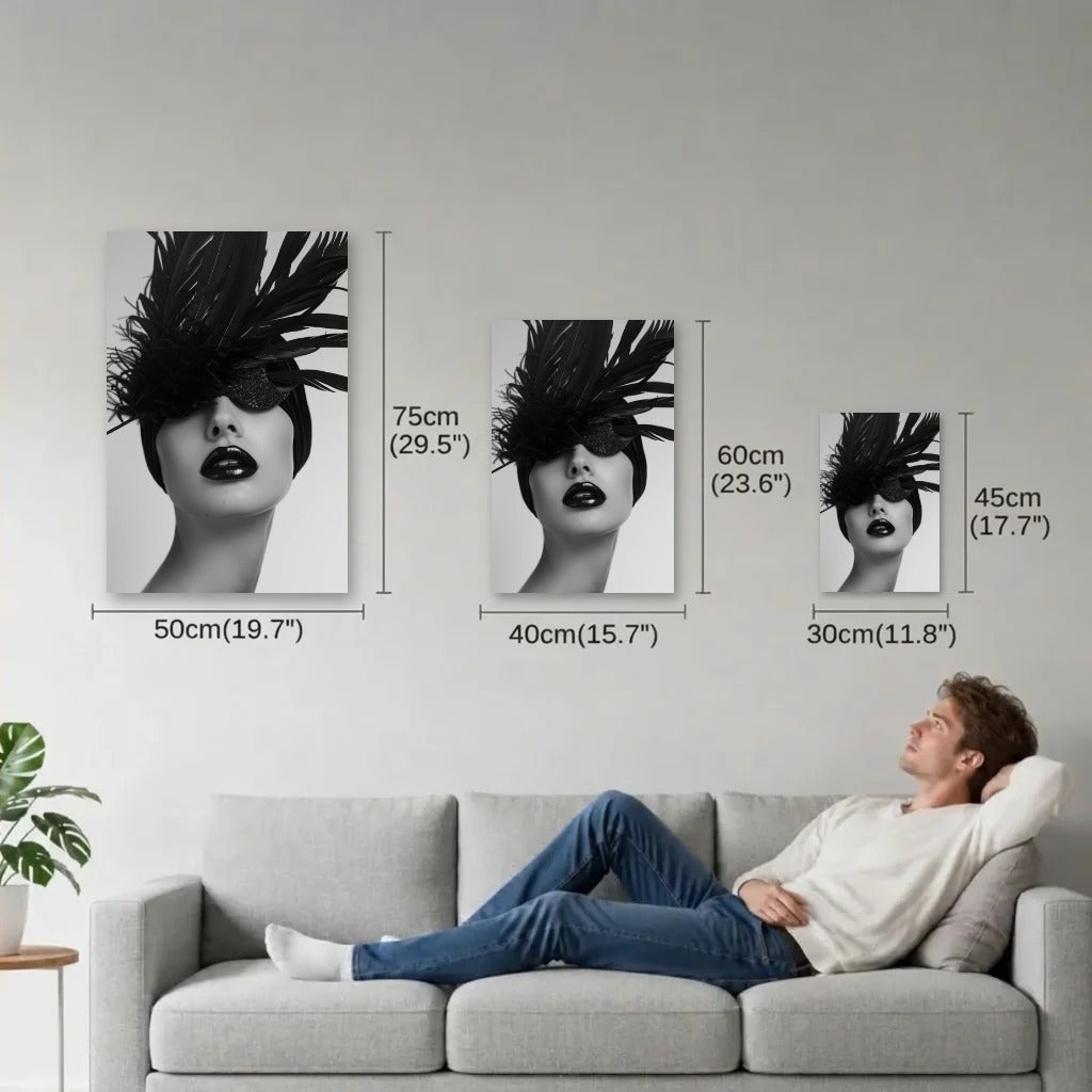 Expressions Art size guide 30x45, 40x60, 50x75 cm