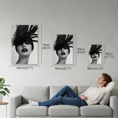 Expressions Art size guide 30x45, 40x60, 50x75 cm