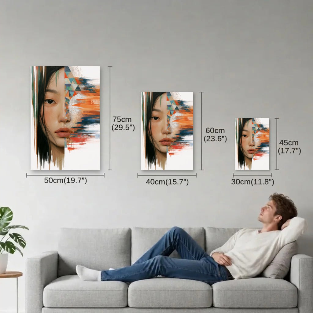 Expressions Art size guide 30x45, 40x60, 50x75 cm