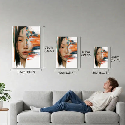 Expressions Art size guide 30x45, 40x60, 50x75 cm