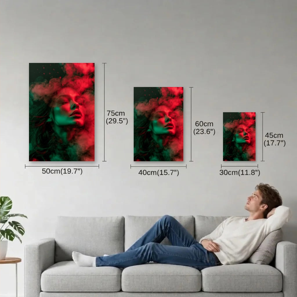Expressions Art size guide 30x45, 40x60, 50x75 cm