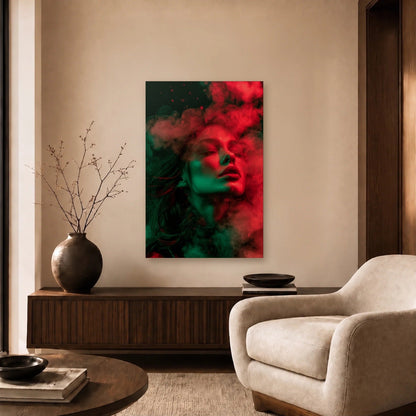 Expressions Art acrylic wall art in a beige living room