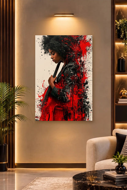 Expressions Art acrylic wall art on a warm-lit luxury wall
