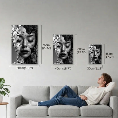 Expressions Art size guide 30x45, 40x60, 50x75 cm
