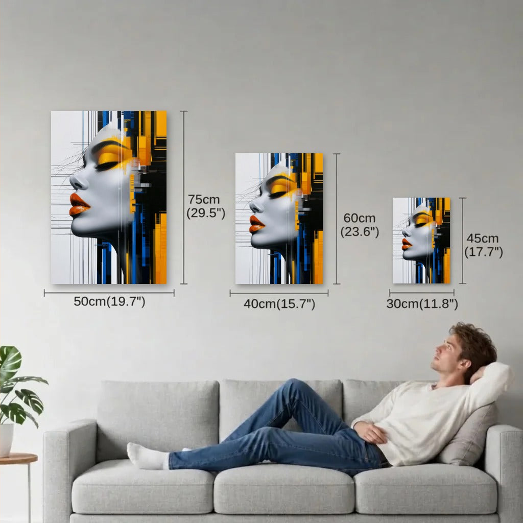 Expressions Art size guide 30x45, 40x60, 50x75 cm